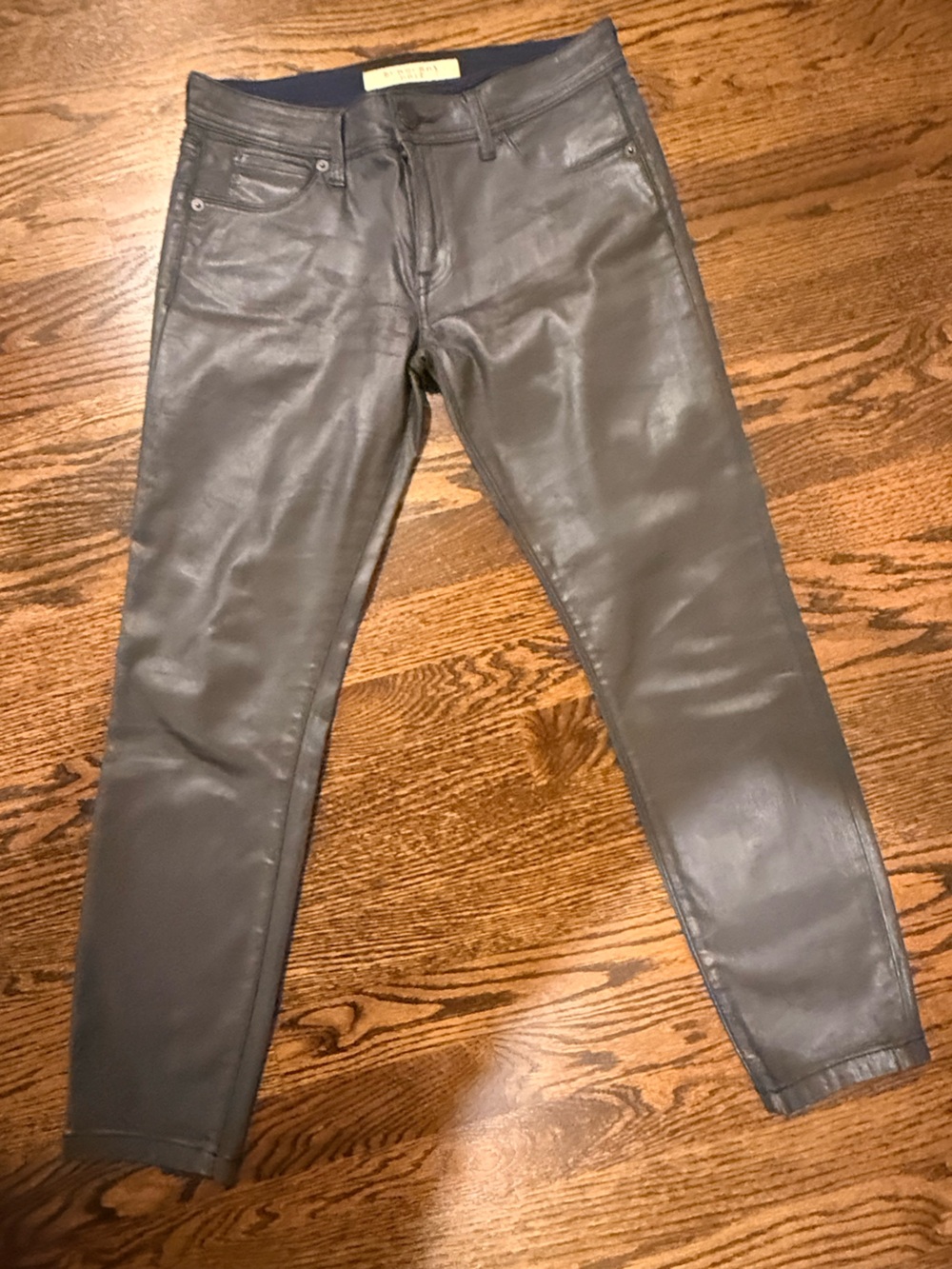 Burberry Brit  Slim Coated Jeans - Gray